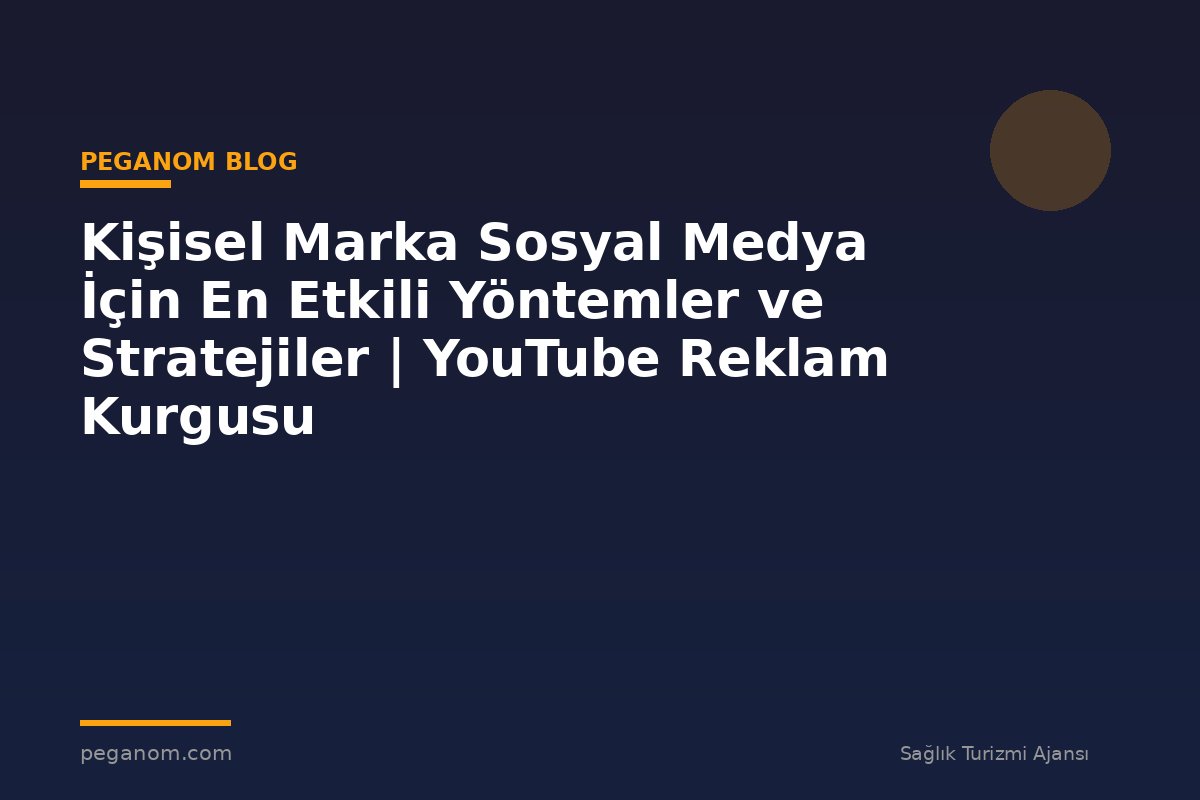 Kişisel Marka Sosyal Medya İçin En Etkili Yöntemler ve Stratejiler | YouTube Reklam Kurgusu