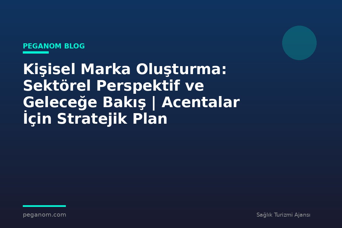 Kişisel Marka Oluşturma: Sektörel Perspektif ve Geleceğe Bakış | Acentalar İçin Stratejik Plan