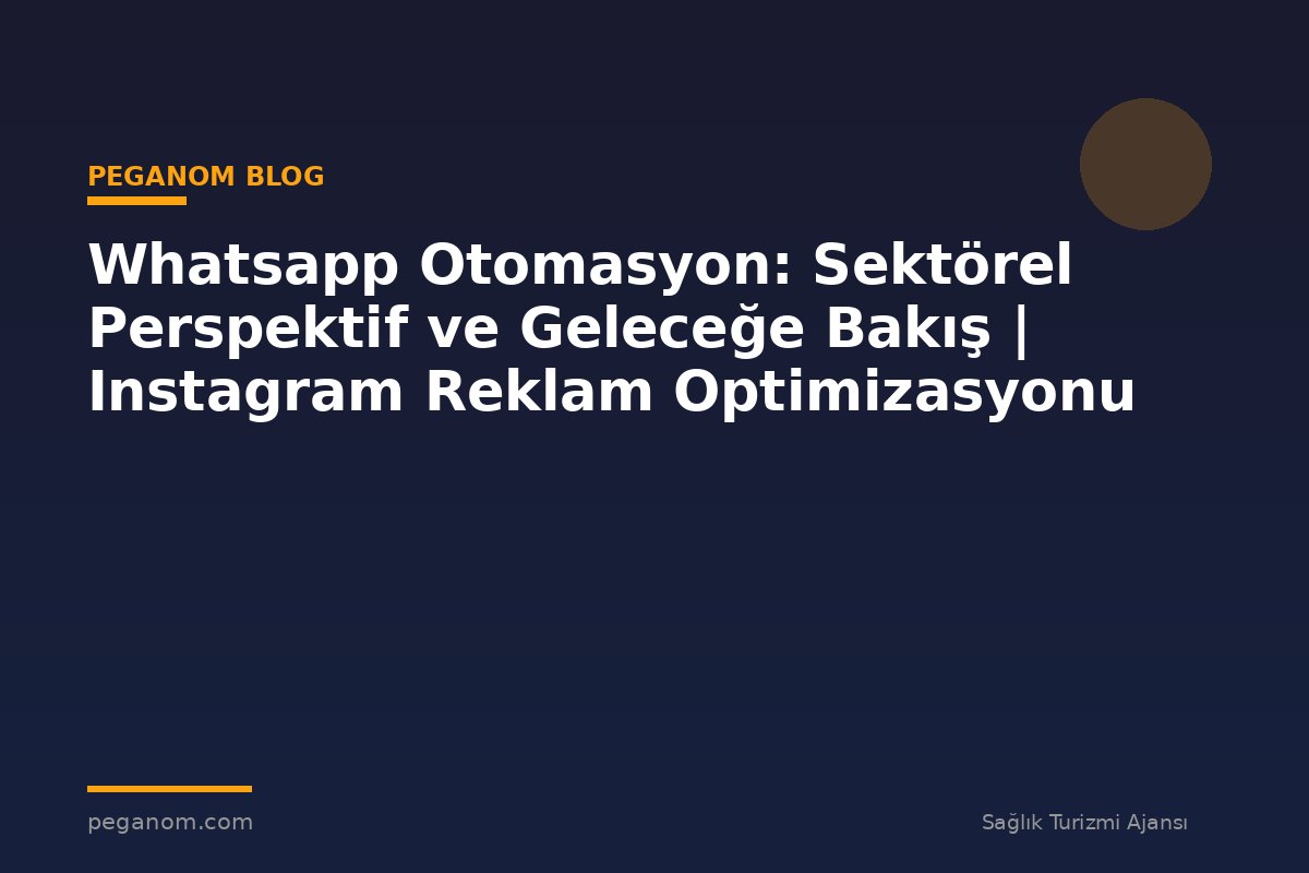 Whatsapp Otomasyon: Sektörel Perspektif ve Geleceğe Bakış | Instagram Reklam Optimizasyonu