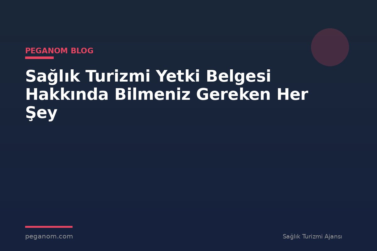 Sağlık Turizmi Yetki Belgesi Hakkında Bilmeniz Gereken Her Şey