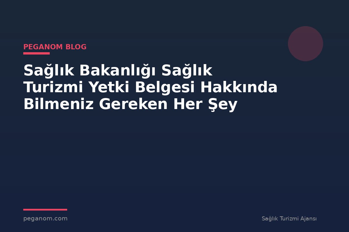 Sağlık Bakanlığı Sağlık Turizmi Yetki Belgesi Hakkında Bilmeniz Gereken Her Şey