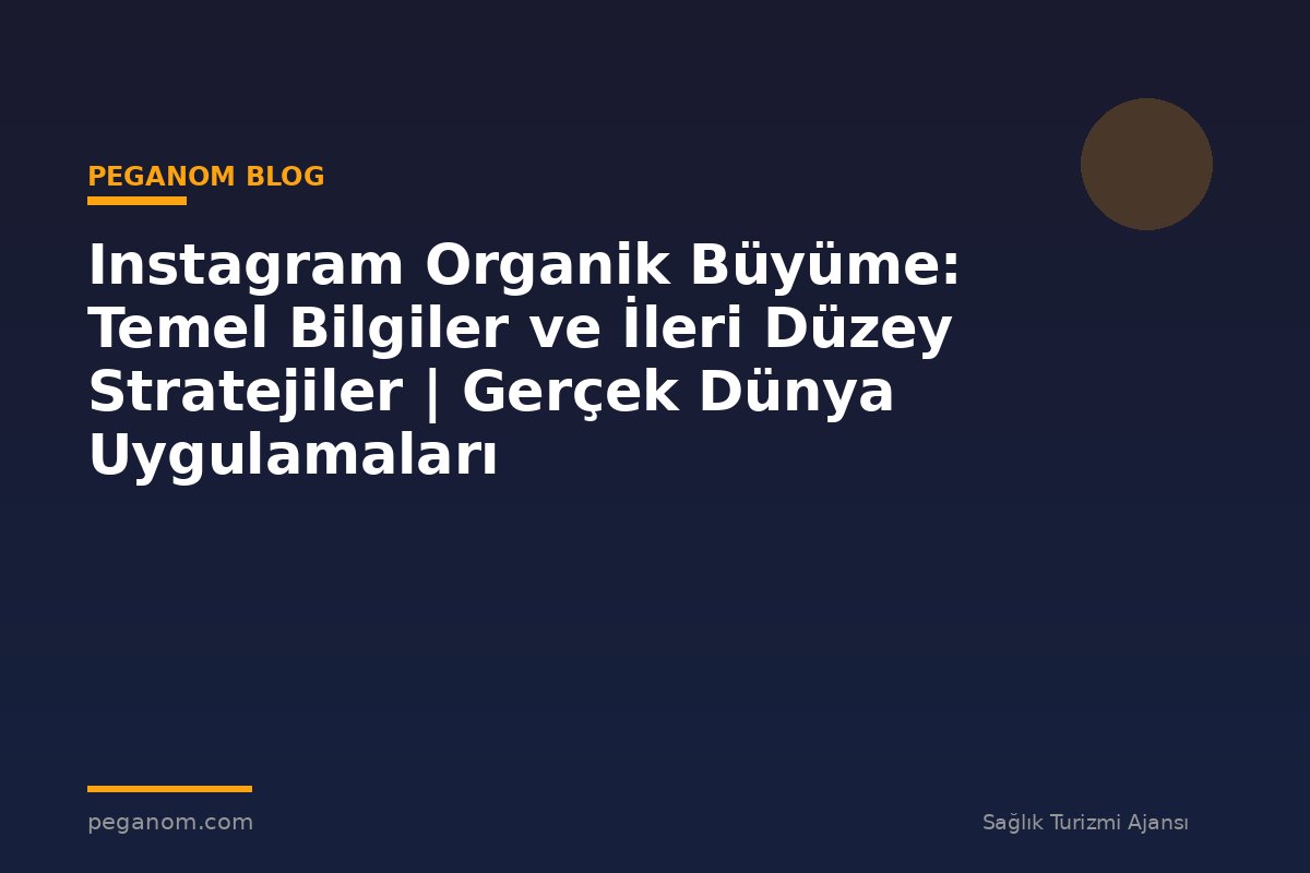 Instagram Organik Büyüme: Temel Bilgiler ve İleri Düzey Stratejiler | Gerçek Dünya Uygulamaları