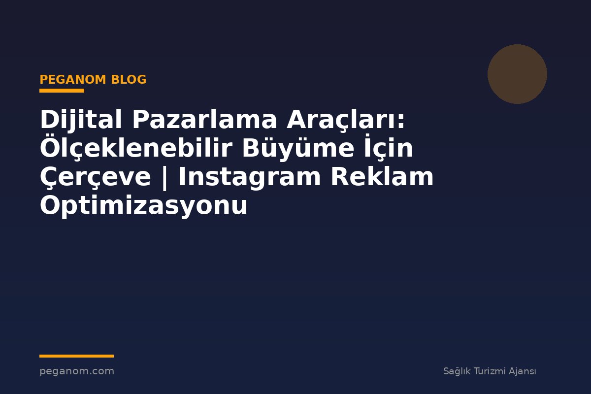 Dijital Pazarlama Araçları: Ölçeklenebilir Büyüme İçin Çerçeve | Instagram Reklam Optimizasyonu
