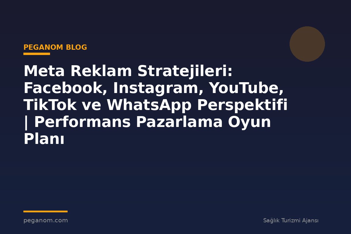 Meta Reklam Stratejileri: Facebook, Instagram, YouTube, TikTok ve WhatsApp Perspektifi | Performans Pazarlama Oyun Planı
