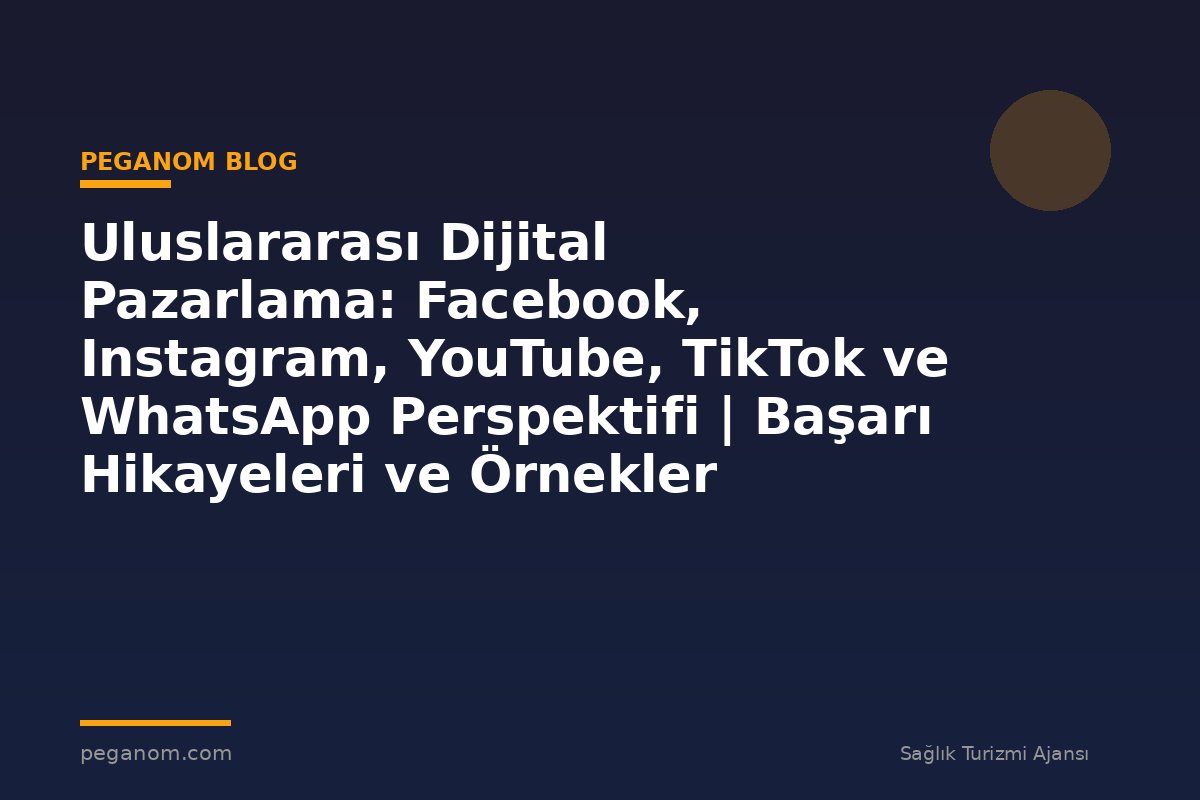 Uluslararası Dijital Pazarlama: Facebook, Instagram, YouTube, TikTok ve WhatsApp Perspektifi | Başarı Hikayeleri ve Örnekler