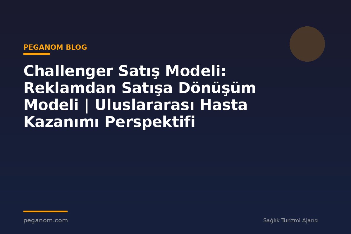 Challenger Satış Modeli: Reklamdan Satışa Dönüşüm Modeli | Uluslararası Hasta Kazanımı Perspektifi