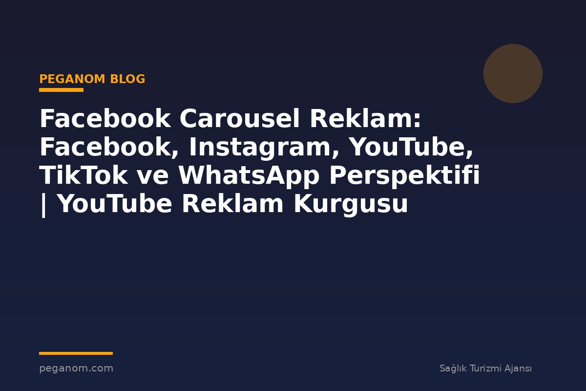 Facebook Carousel Reklam: Facebook, Instagram, YouTube, TikTok ve WhatsApp Perspektifi | YouTube Reklam Kurgusu