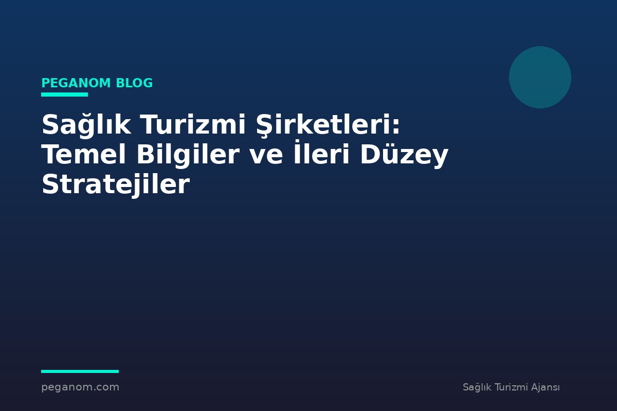 Sağlık Turizmi Şirketleri: Temel Bilgiler ve İleri Düzey Stratejiler
