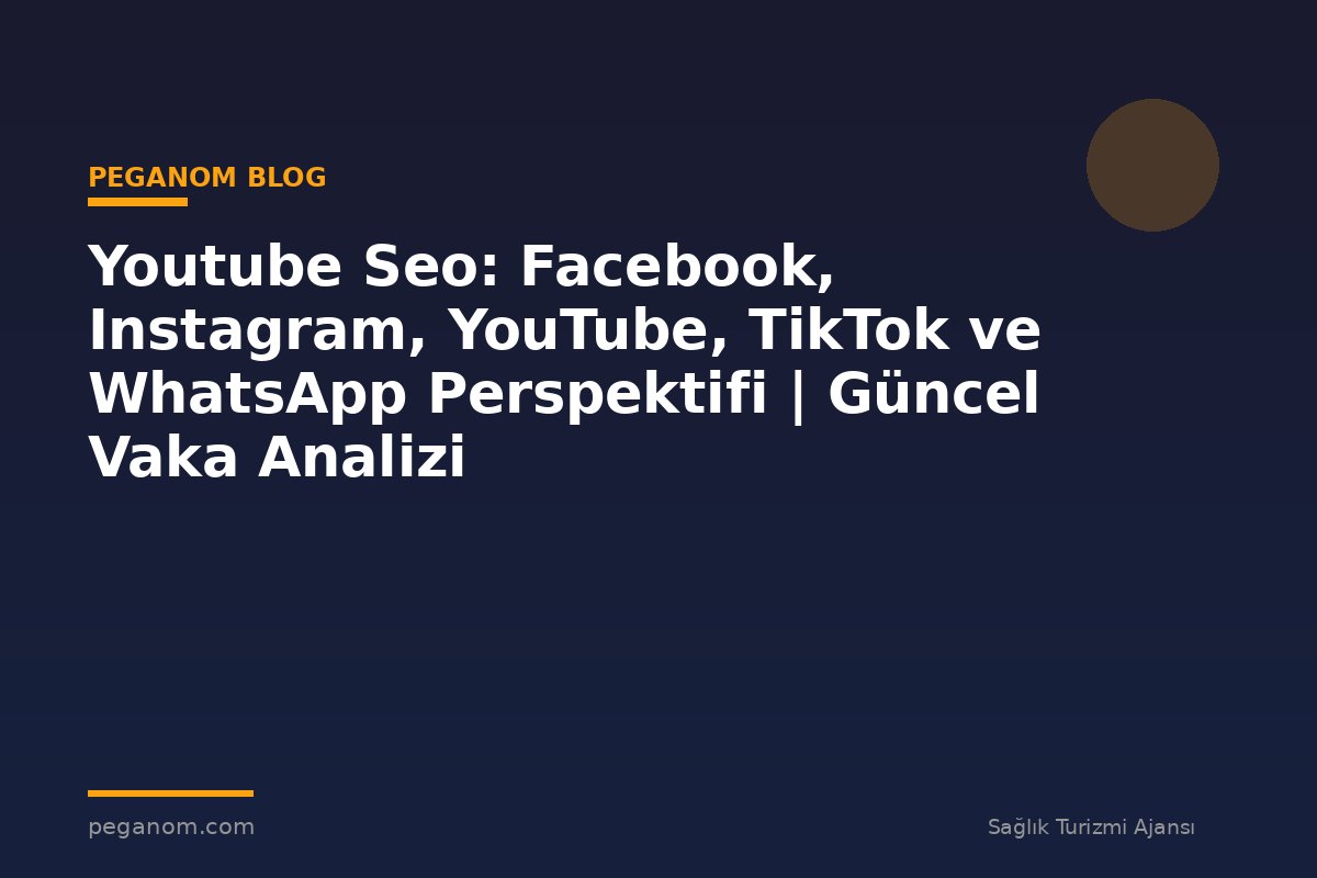 Youtube Seo: Facebook, Instagram, YouTube, TikTok ve WhatsApp Perspektifi | Güncel Vaka Analizi