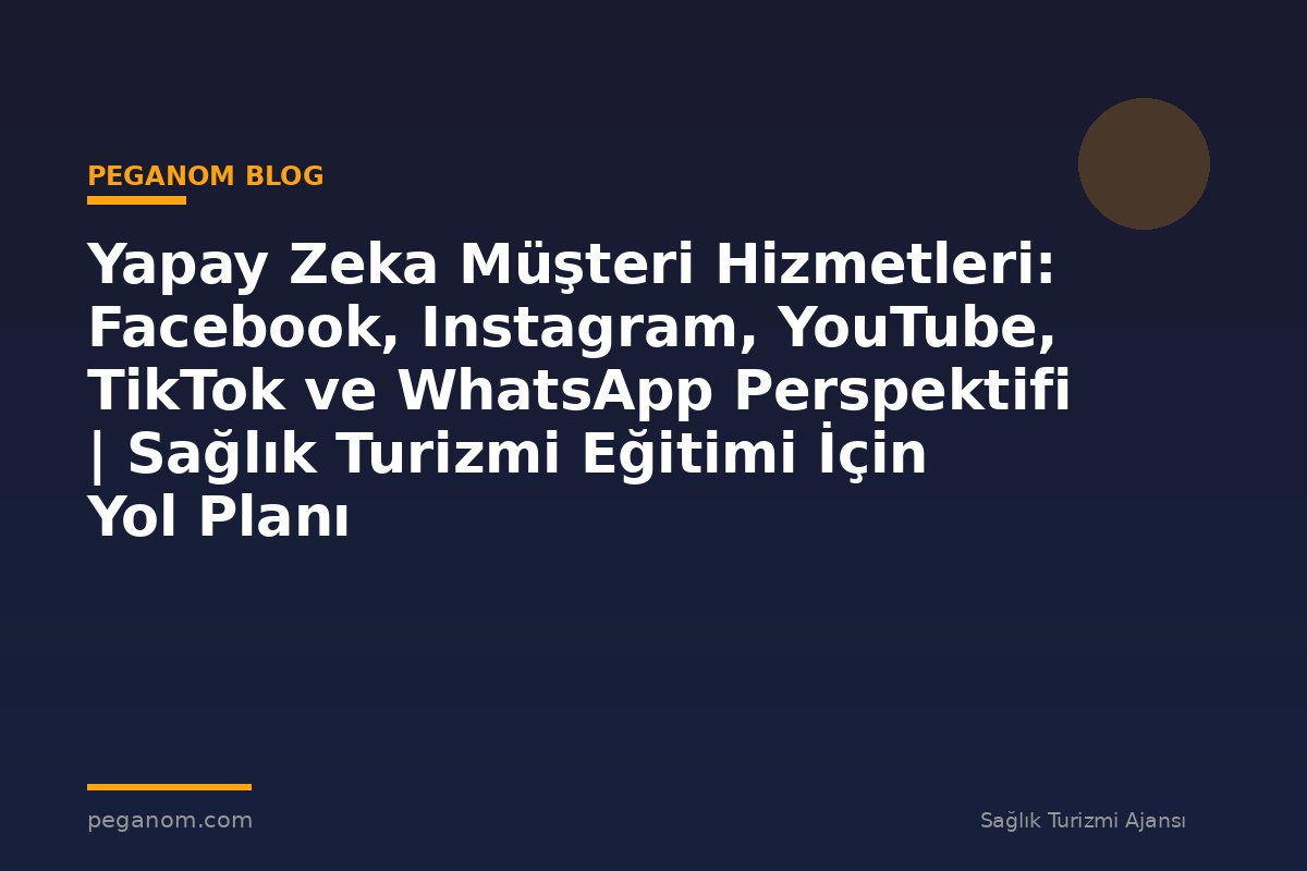 Yapay Zeka Müşteri Hizmetleri: Facebook, Instagram, YouTube, TikTok ve WhatsApp Perspektifi | Sağlık Turizmi Eğitimi İçin Yol Planı