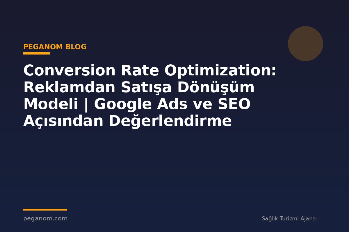 Conversion Rate Optimization: Reklamdan Satışa Dönüşüm Modeli | Google Ads ve SEO Açısından Değerlendirme