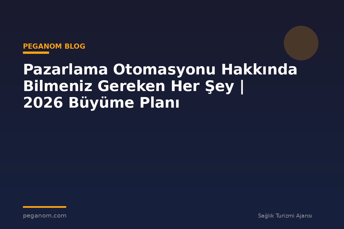 Pazarlama Otomasyonu Hakkında Bilmeniz Gereken Her Şey | 2026 Büyüme Planı