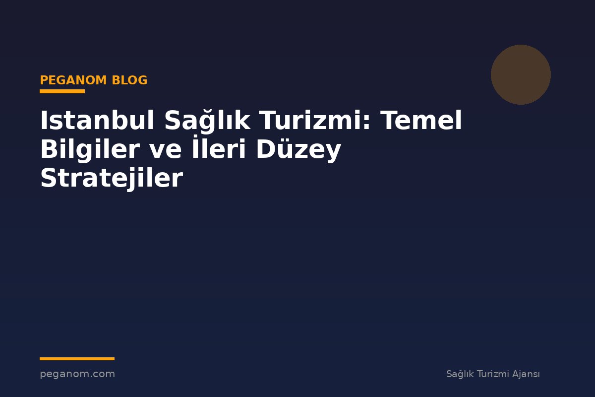Istanbul Sağlık Turizmi: Temel Bilgiler ve İleri Düzey Stratejiler
