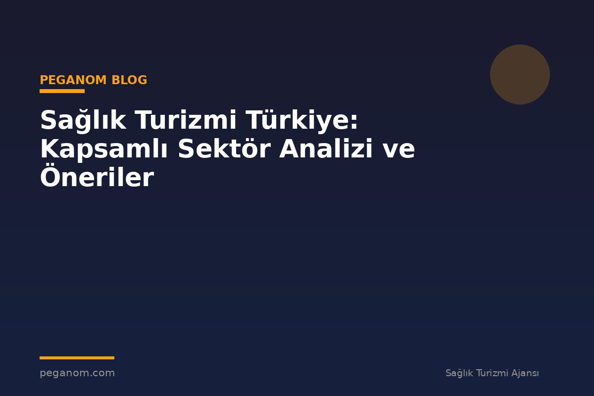 Sağlık Turizmi Türkiye: Kapsamlı Sektör Analizi ve Öneriler