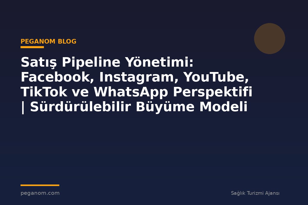 Satış Pipeline Yönetimi: Facebook, Instagram, YouTube, TikTok ve WhatsApp Perspektifi | Sürdürülebilir Büyüme Modeli