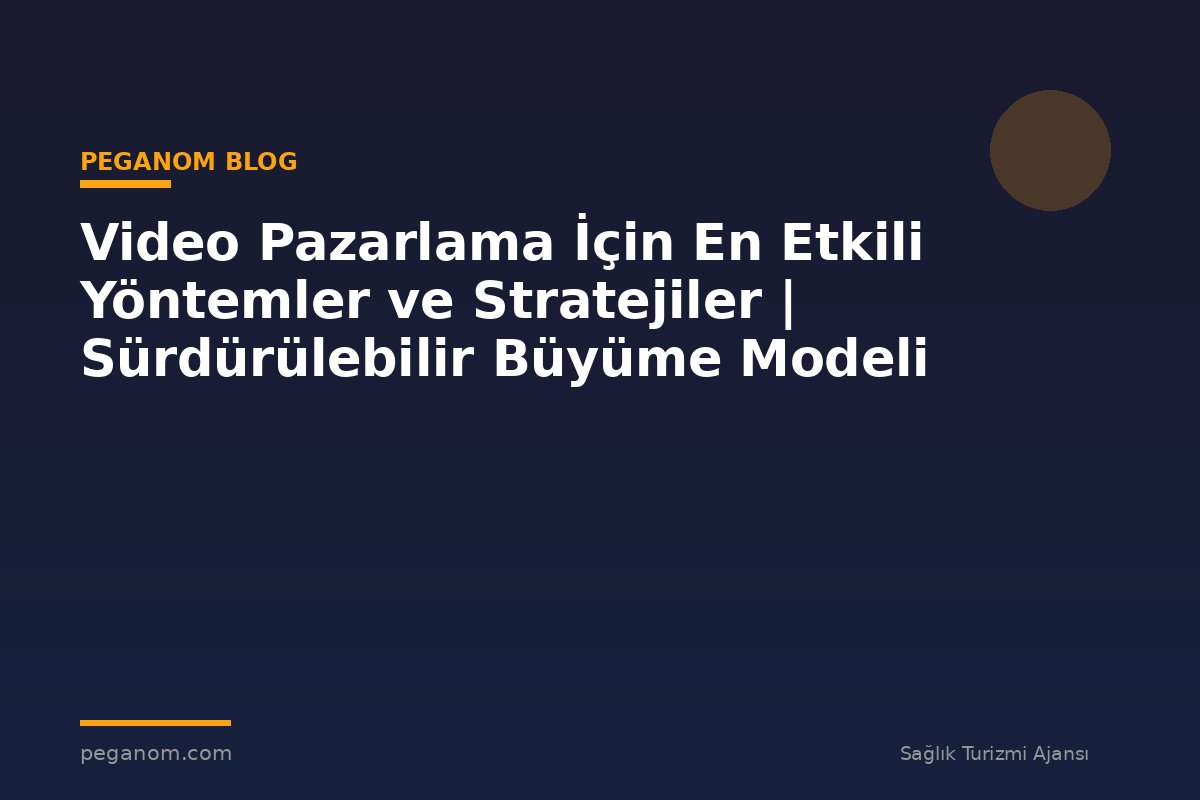 Video Pazarlama İçin En Etkili Yöntemler ve Stratejiler | Sürdürülebilir Büyüme Modeli