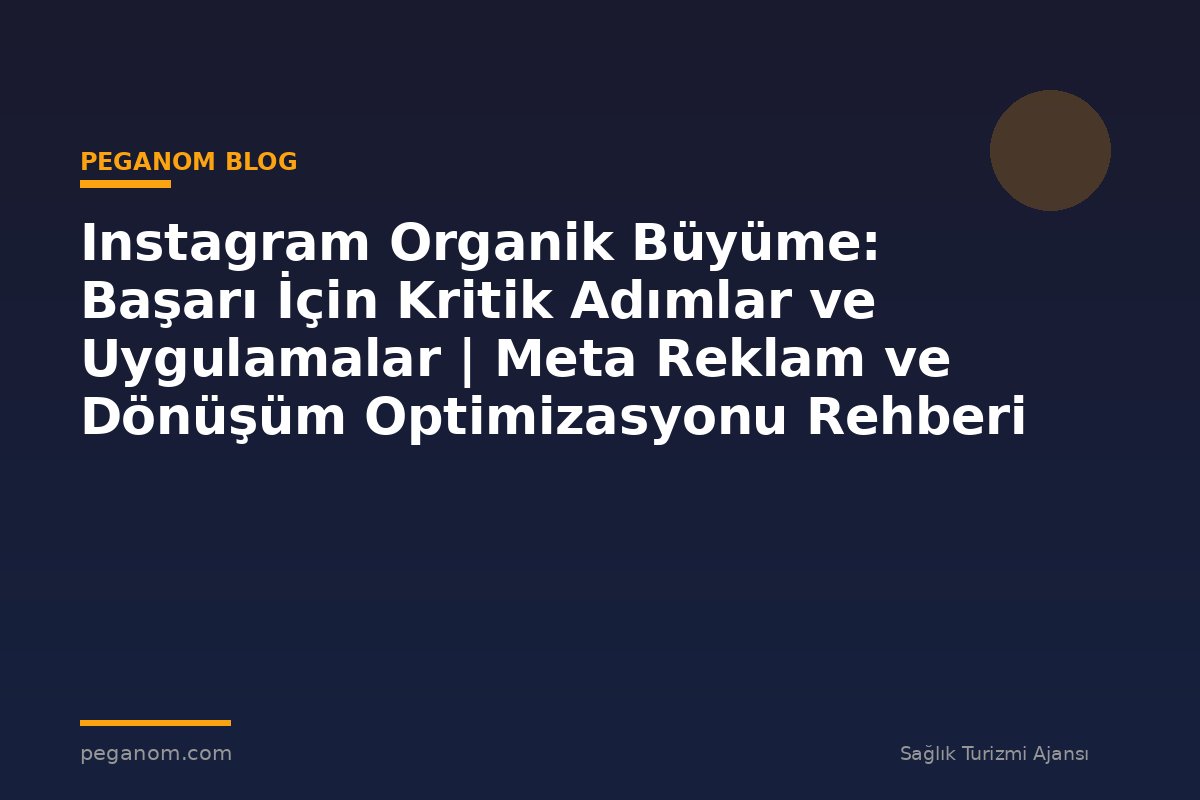 Instagram Organik Büyüme: Başarı İçin Kritik Adımlar ve Uygulamalar | Meta Reklam ve Dönüşüm Optimizasyonu Rehberi