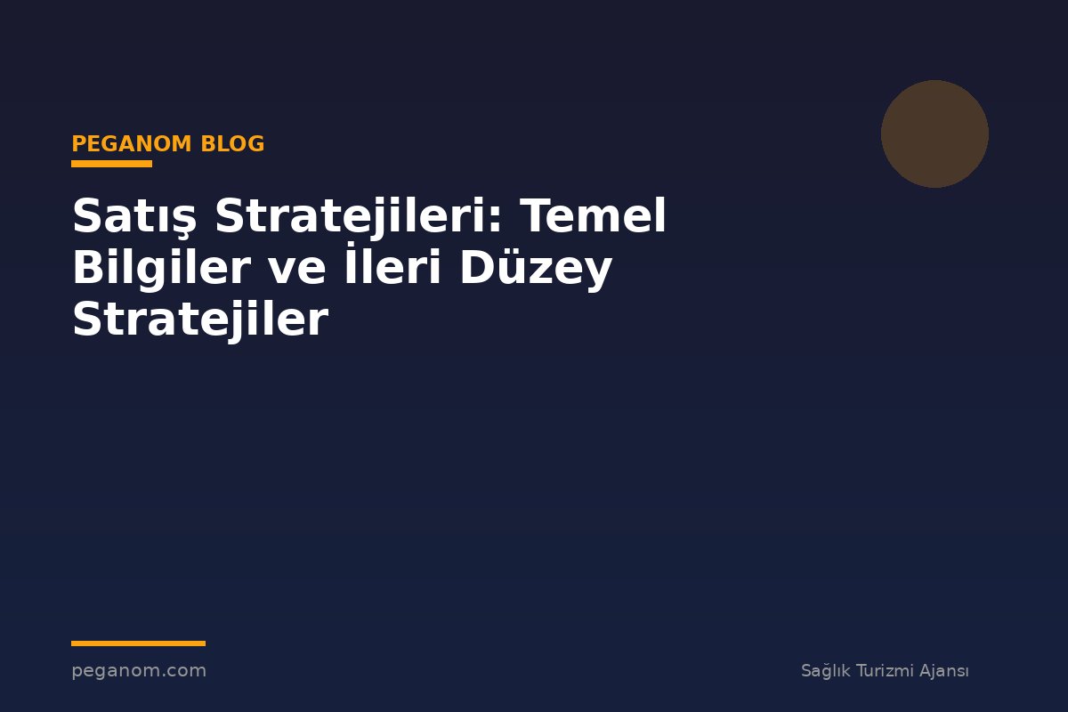 Satış Stratejileri: Temel Bilgiler ve İleri Düzey Stratejiler