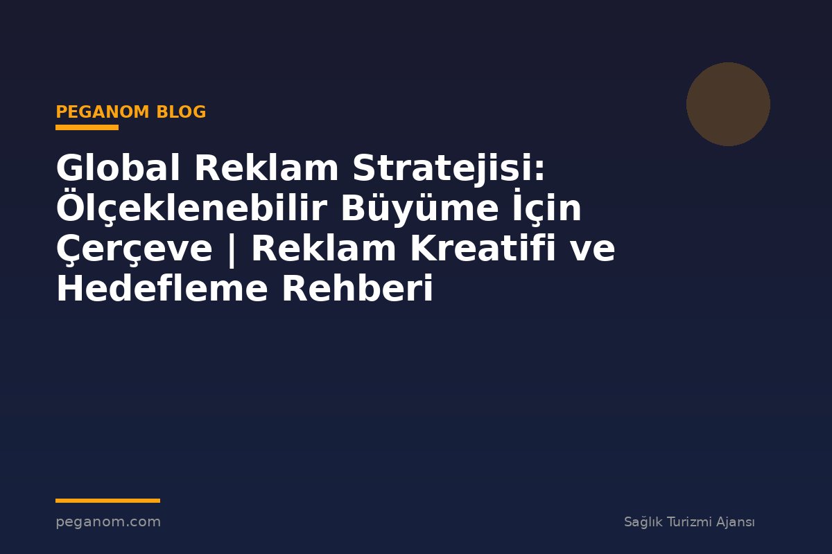 Global Reklam Stratejisi: Ölçeklenebilir Büyüme İçin Çerçeve | Reklam Kreatifi ve Hedefleme Rehberi