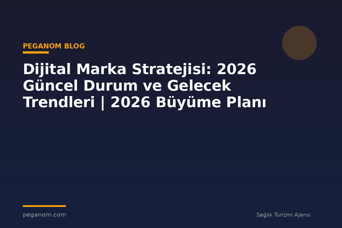 Dijital Marka Stratejisi: 2026 Güncel Durum ve Gelecek Trendleri | 2026 Büyüme Planı