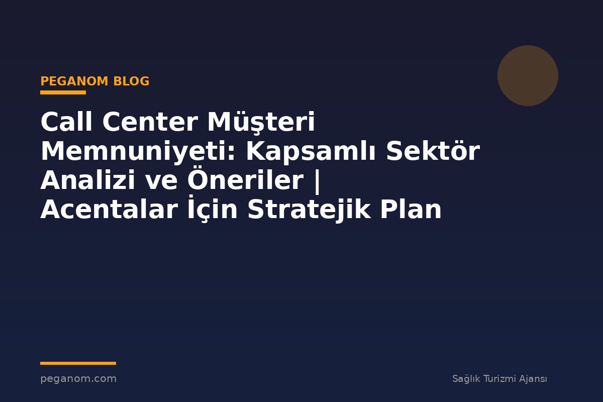 Call Center Müşteri Memnuniyeti: Kapsamlı Sektör Analizi ve Öneriler | Acentalar İçin Stratejik Plan