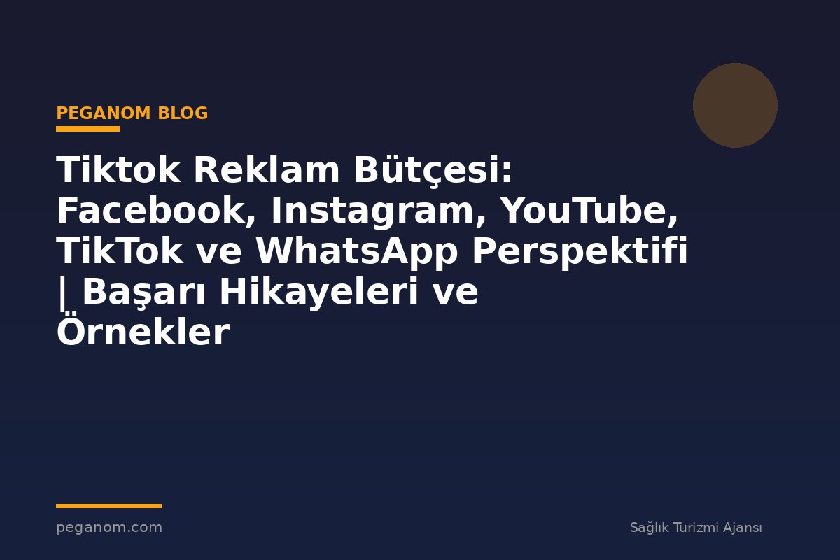 Tiktok Reklam Bütçesi: Facebook, Instagram, YouTube, TikTok ve WhatsApp Perspektifi | Başarı Hikayeleri ve Örnekler