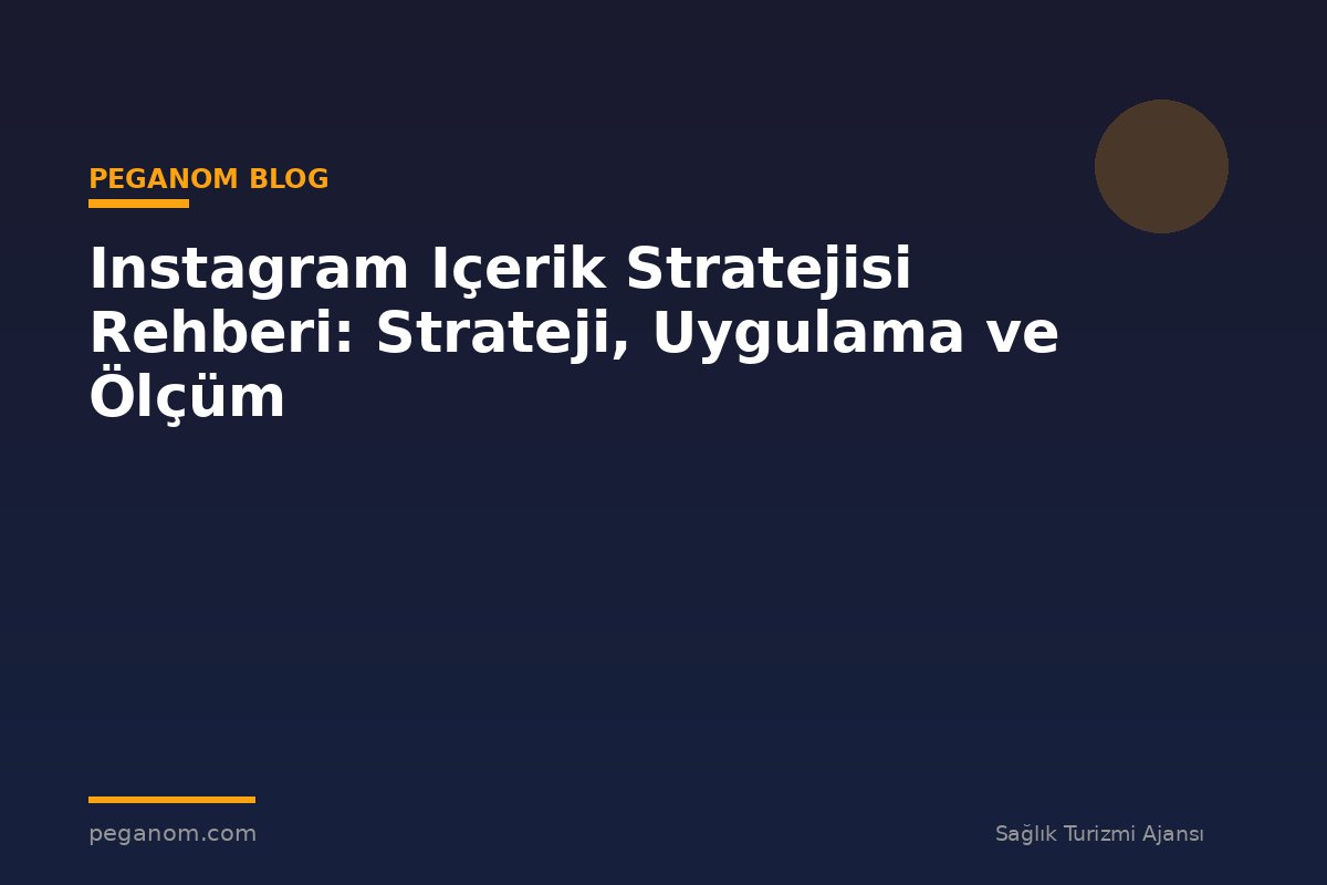 Instagram Içerik Stratejisi Rehberi: Strateji, Uygulama ve Ölçüm
