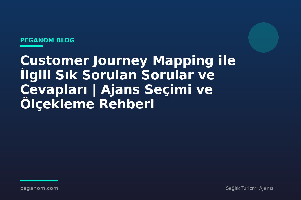 Customer Journey Mapping ile İlgili Sık Sorulan Sorular ve Cevapları | Ajans Seçimi ve Ölçekleme Rehberi