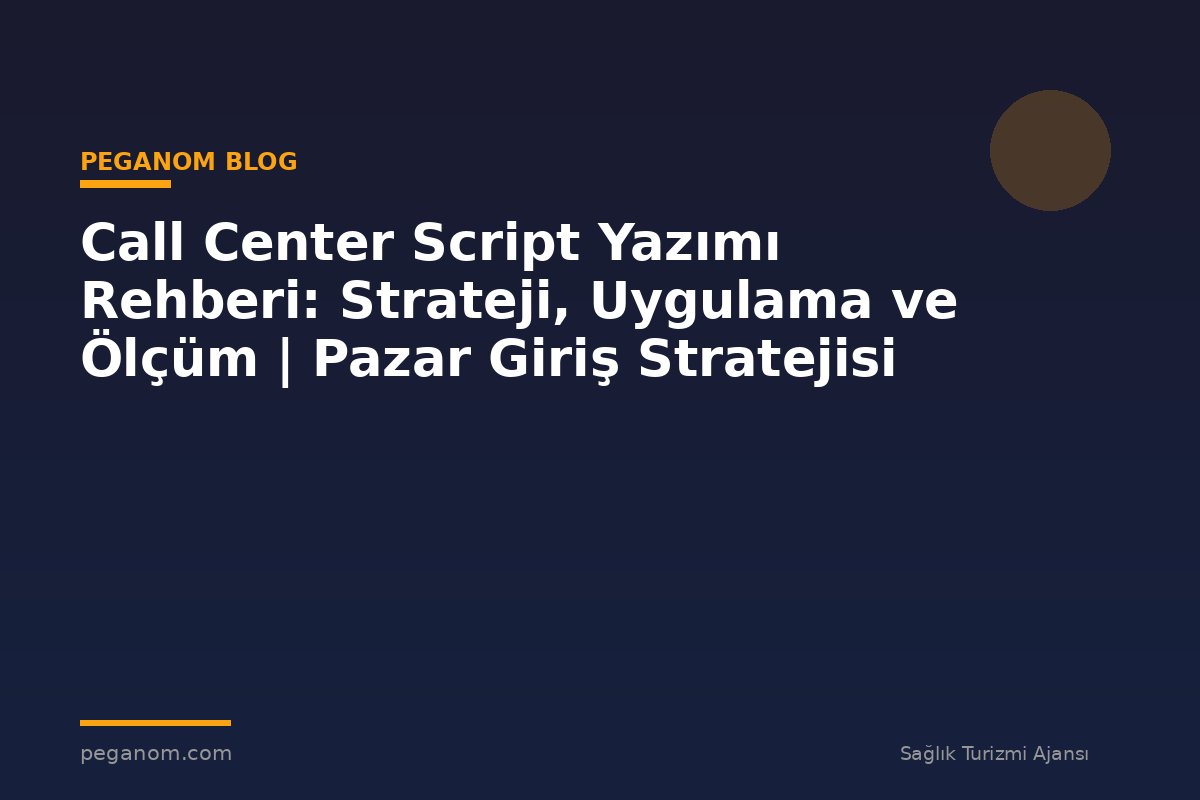 Call Center Script Yazımı Rehberi: Strateji, Uygulama ve Ölçüm | Pazar Giriş Stratejisi