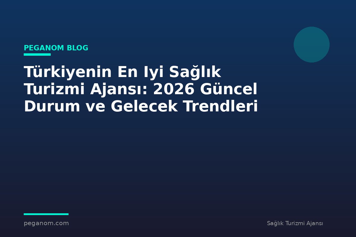 Türkiyenin En Iyi Sağlık Turizmi Ajansı: 2026 Güncel Durum ve Gelecek Trendleri