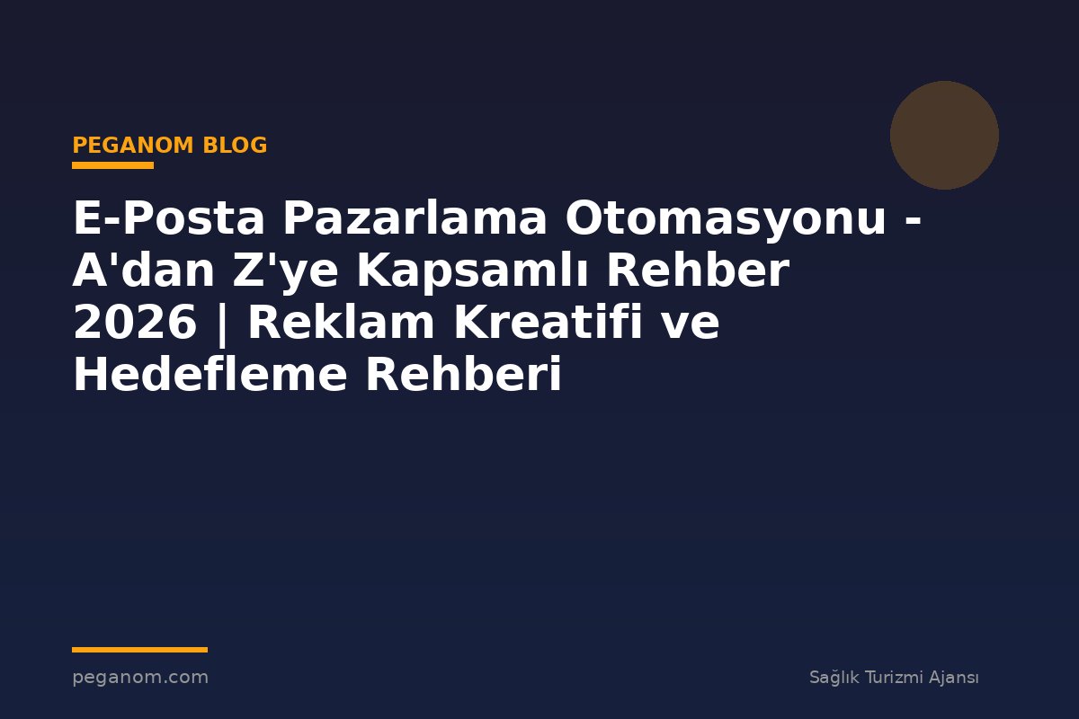 E-Posta Pazarlama Otomasyonu - A'dan Z'ye Kapsamlı Rehber 2026 | Reklam Kreatifi ve Hedefleme Rehberi