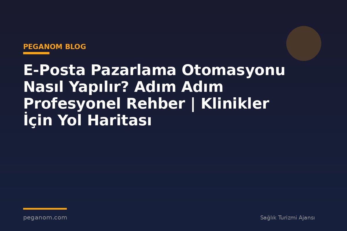E-Posta Pazarlama Otomasyonu Nasıl Yapılır? Adım Adım Profesyonel Rehber | Klinikler İçin Yol Haritası