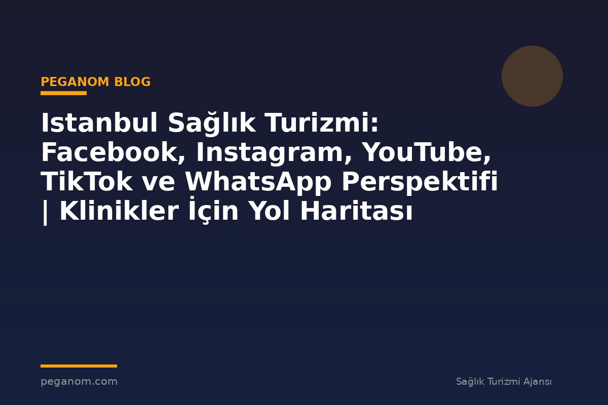 Istanbul Sağlık Turizmi: Facebook, Instagram, YouTube, TikTok ve WhatsApp Perspektifi | Klinikler İçin Yol Haritası
