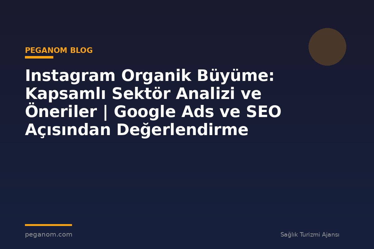 Instagram Organik Büyüme: Kapsamlı Sektör Analizi ve Öneriler | Google Ads ve SEO Açısından Değerlendirme