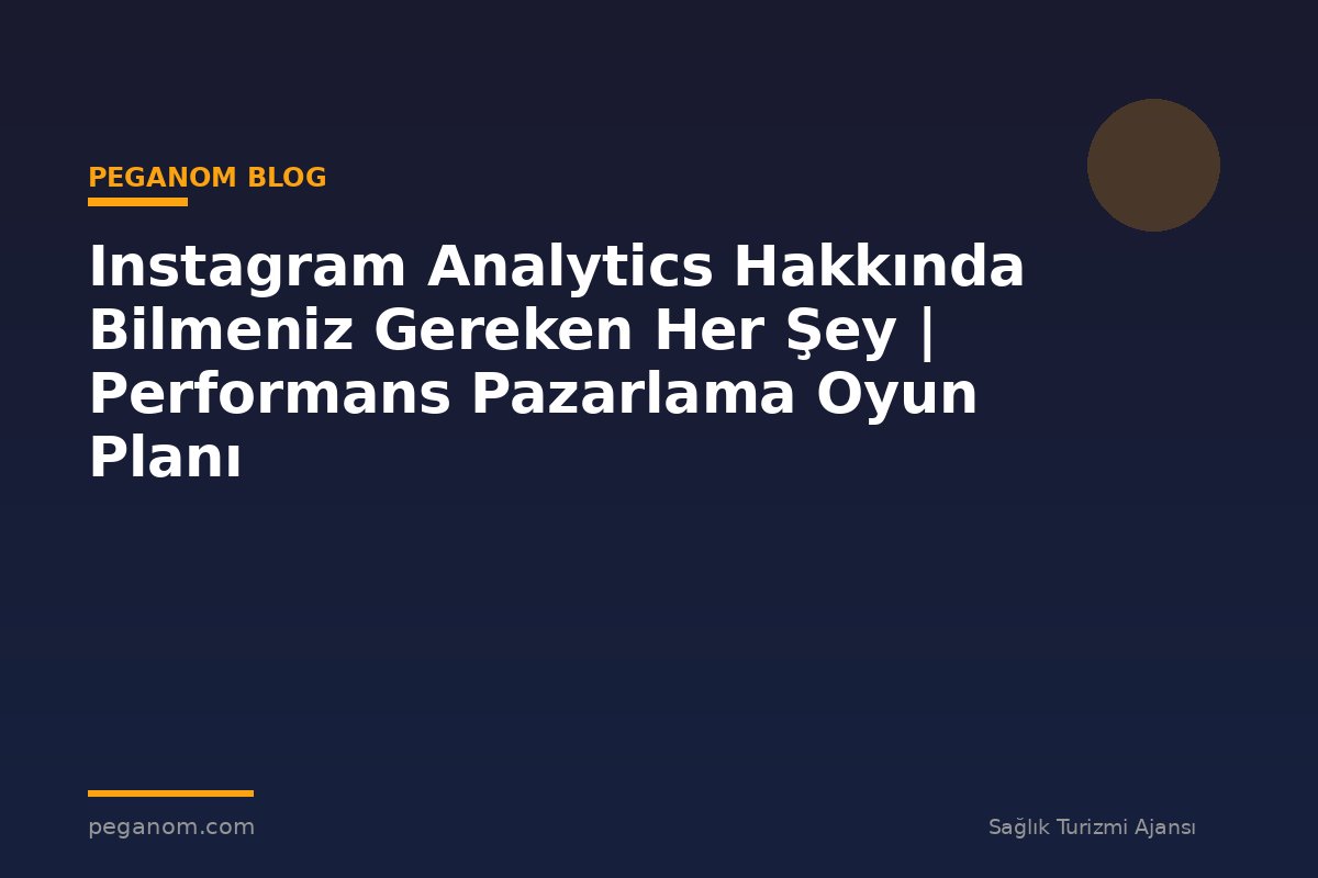Instagram Analytics Hakkında Bilmeniz Gereken Her Şey | Performans Pazarlama Oyun Planı