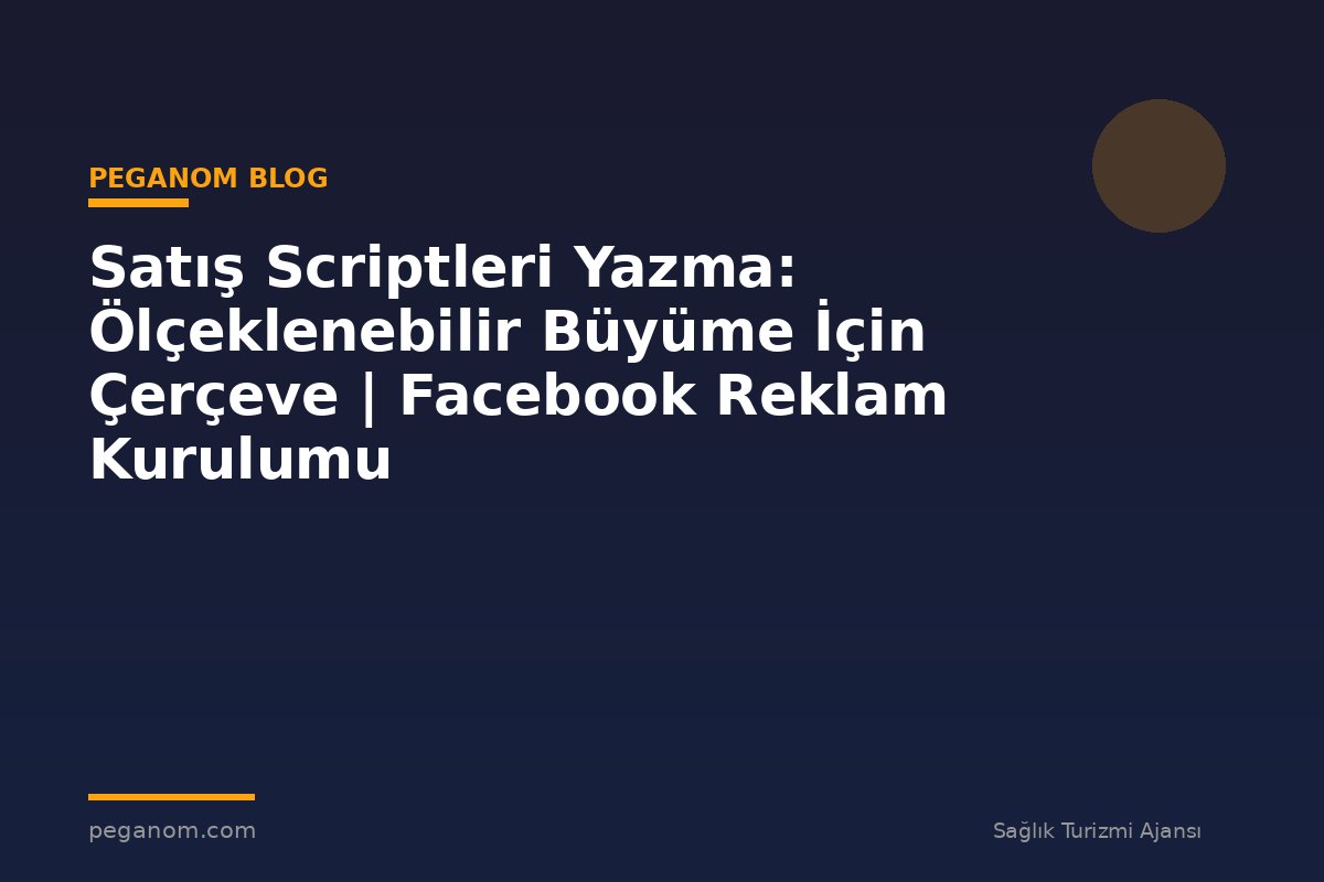 Satış Scriptleri Yazma: Ölçeklenebilir Büyüme İçin Çerçeve | Facebook Reklam Kurulumu