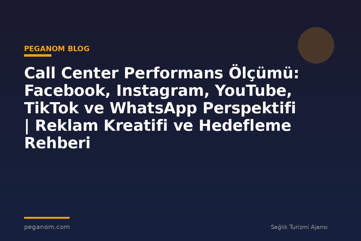 Call Center Performans Ölçümü: Facebook, Instagram, YouTube, TikTok ve WhatsApp Perspektifi | Reklam Kreatifi ve Hedefleme Rehberi