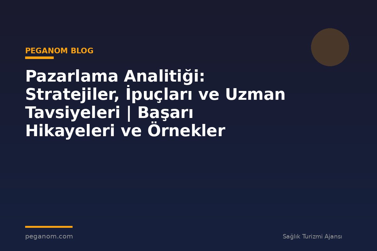 Pazarlama Analitiği: Stratejiler, İpuçları ve Uzman Tavsiyeleri | Başarı Hikayeleri ve Örnekler