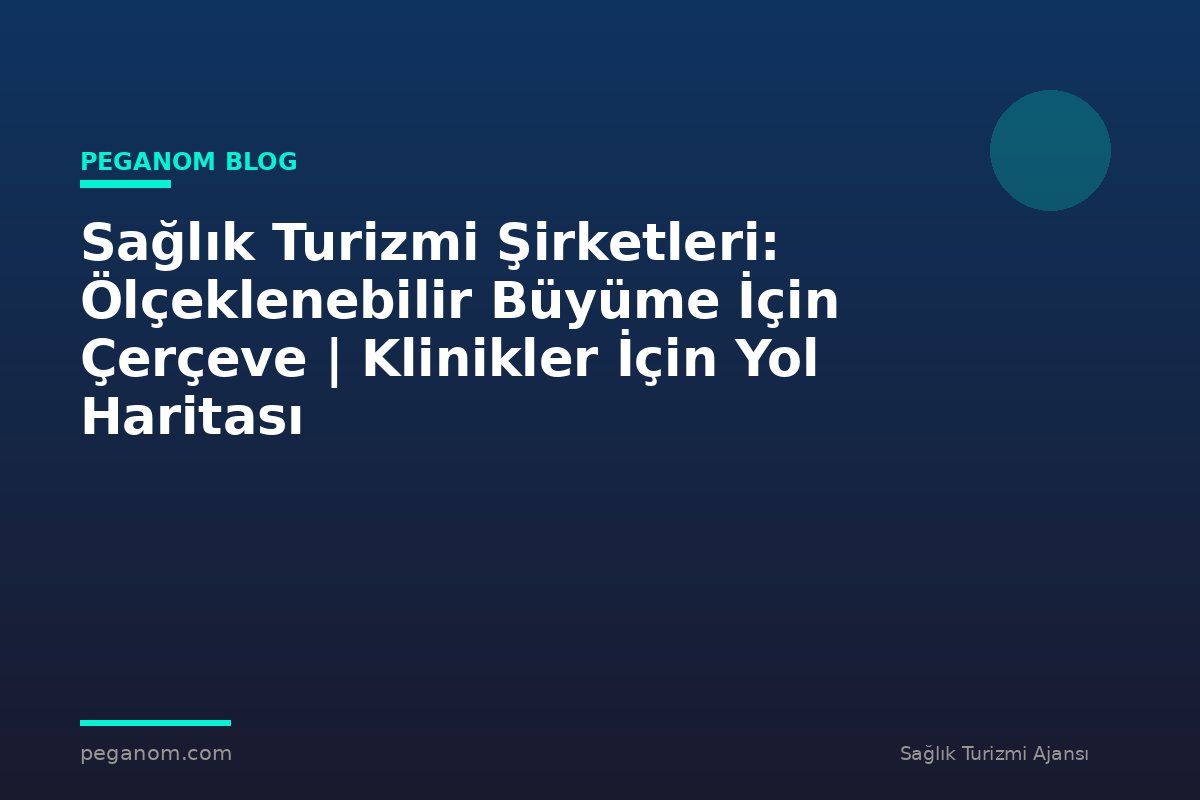 Sağlık Turizmi Şirketleri: Ölçeklenebilir Büyüme İçin Çerçeve | Klinikler İçin Yol Haritası