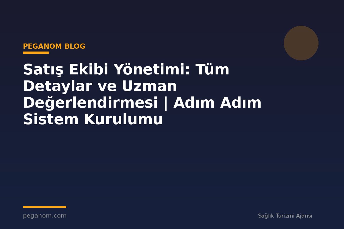 Satış Ekibi Yönetimi: Tüm Detaylar ve Uzman Değerlendirmesi | Adım Adım Sistem Kurulumu