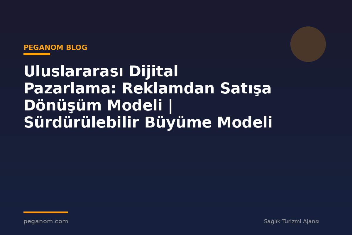 Uluslararası Dijital Pazarlama: Reklamdan Satışa Dönüşüm Modeli | Sürdürülebilir Büyüme Modeli