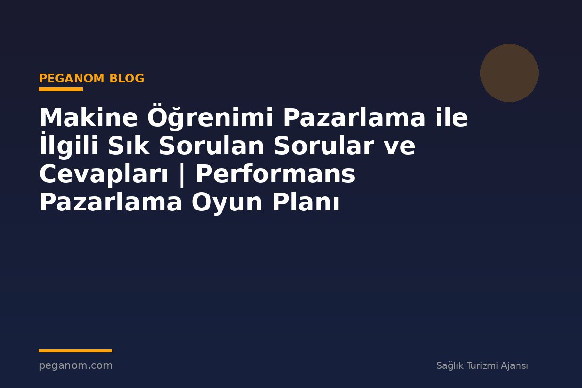 Makine Öğrenimi Pazarlama ile İlgili Sık Sorulan Sorular ve Cevapları | Performans Pazarlama Oyun Planı