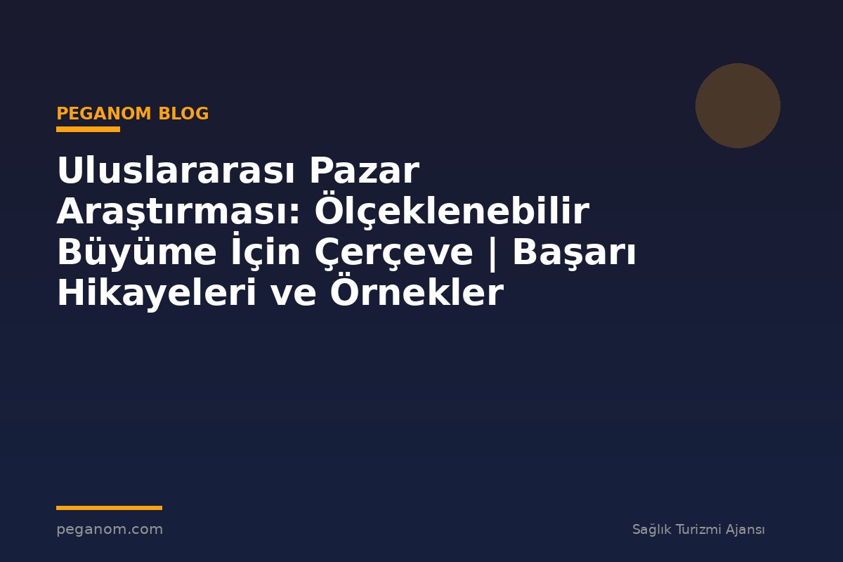Uluslararası Pazar Araştırması: Ölçeklenebilir Büyüme İçin Çerçeve | Başarı Hikayeleri ve Örnekler