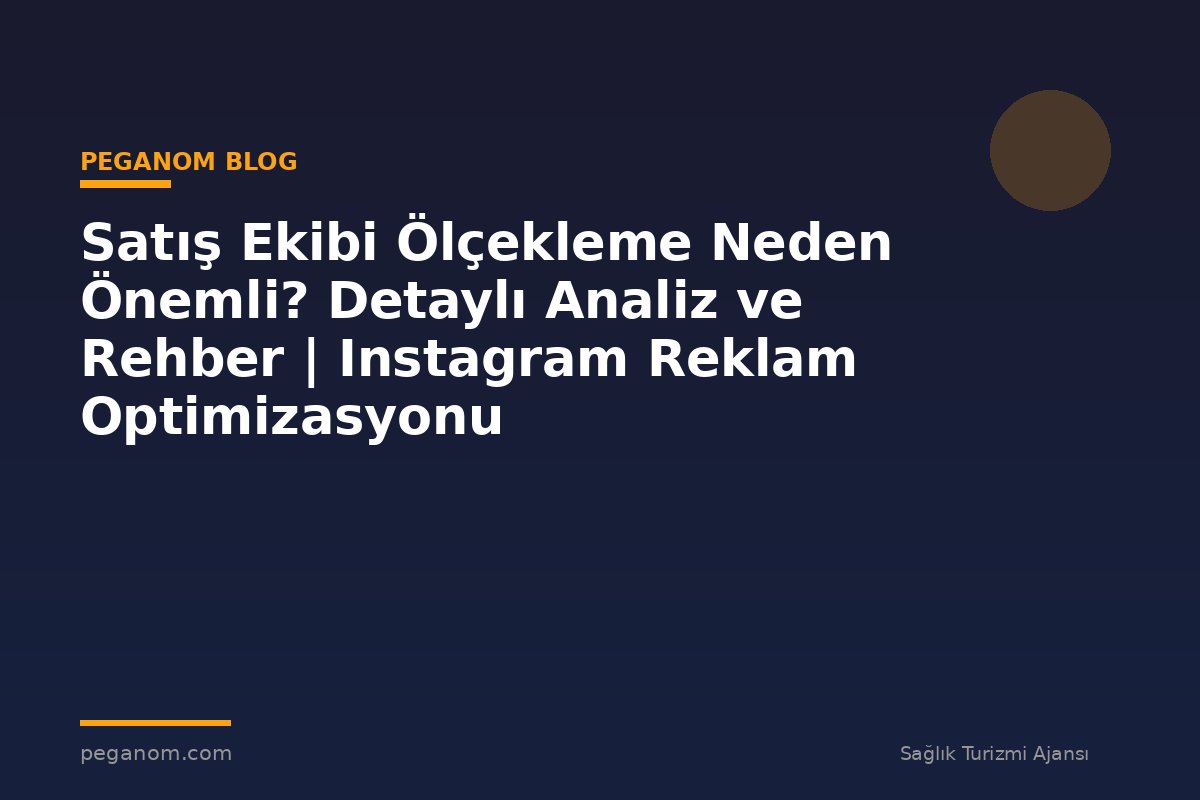 Satış Ekibi Ölçekleme Neden Önemli? Detaylı Analiz ve Rehber | Instagram Reklam Optimizasyonu