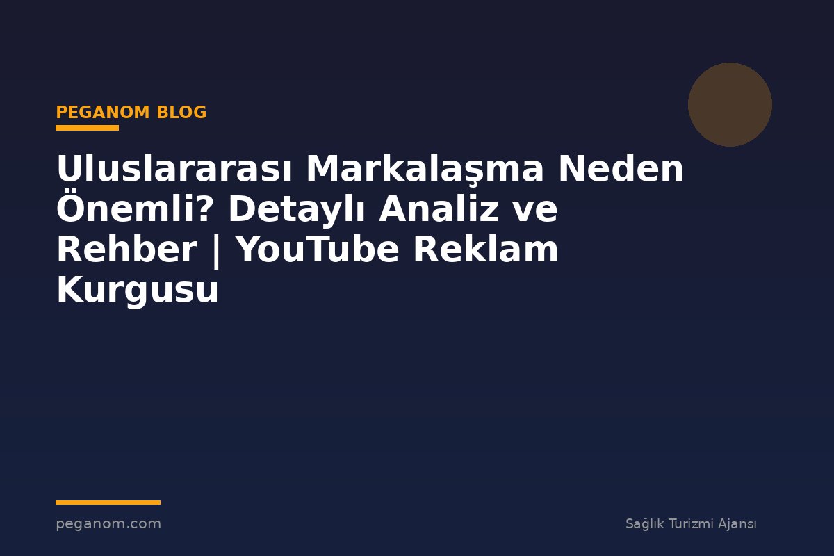 Uluslararası Markalaşma Neden Önemli? Detaylı Analiz ve Rehber | YouTube Reklam Kurgusu
