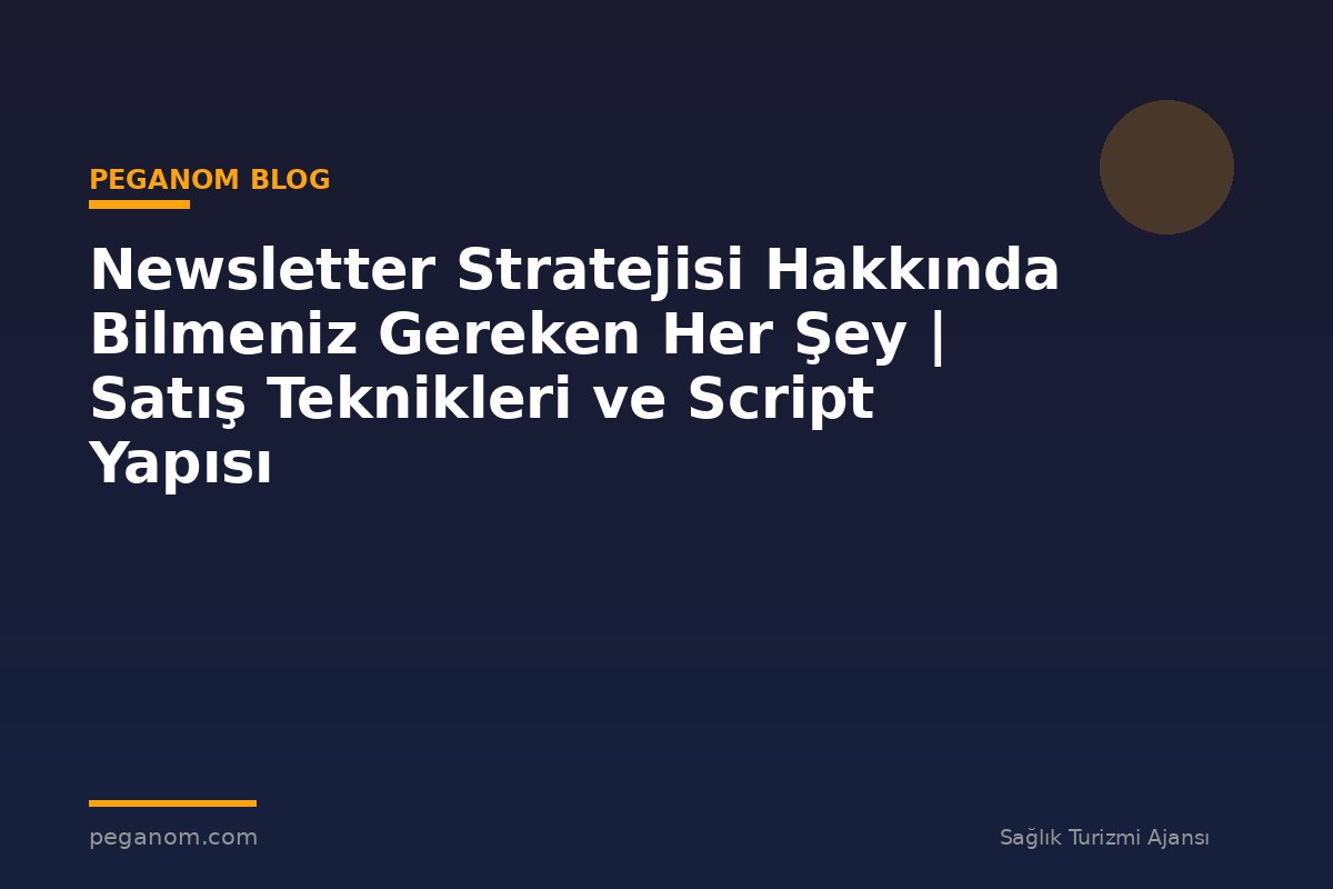 Newsletter Stratejisi Hakkında Bilmeniz Gereken Her Şey | Satış Teknikleri ve Script Yapısı