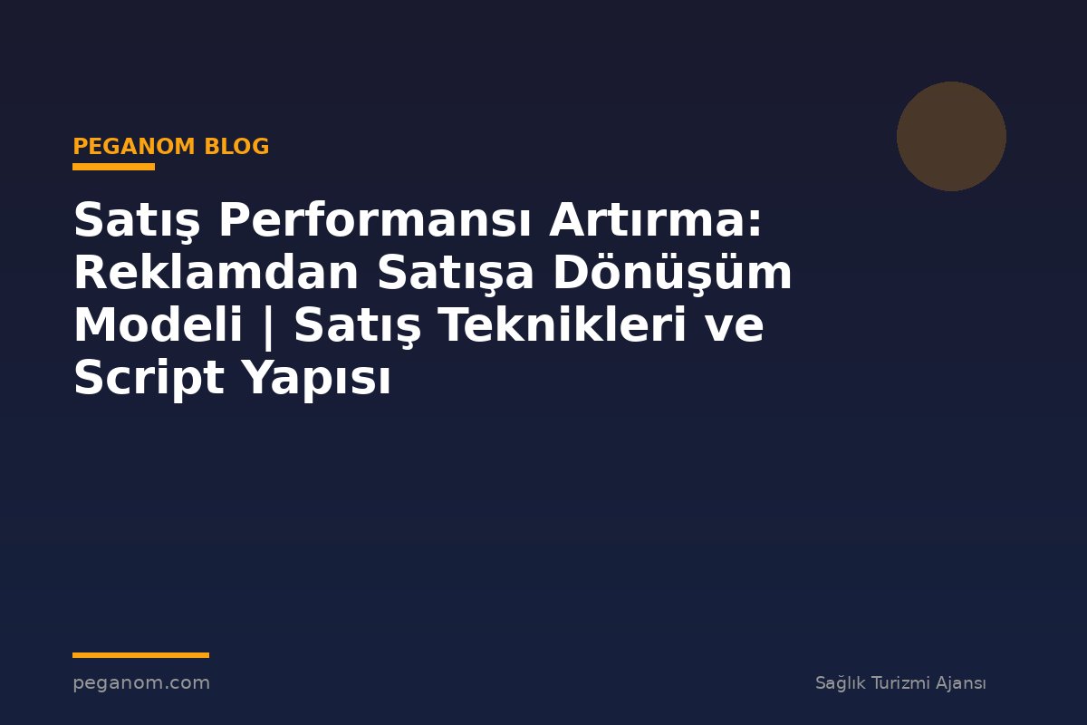 Satış Performansı Artırma: Reklamdan Satışa Dönüşüm Modeli | Satış Teknikleri ve Script Yapısı