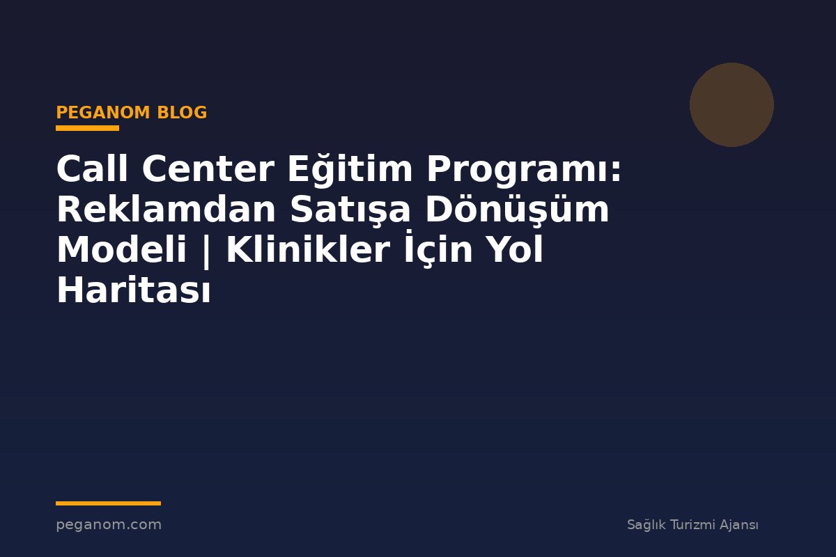 Call Center Eğitim Programı: Reklamdan Satışa Dönüşüm Modeli | Klinikler İçin Yol Haritası