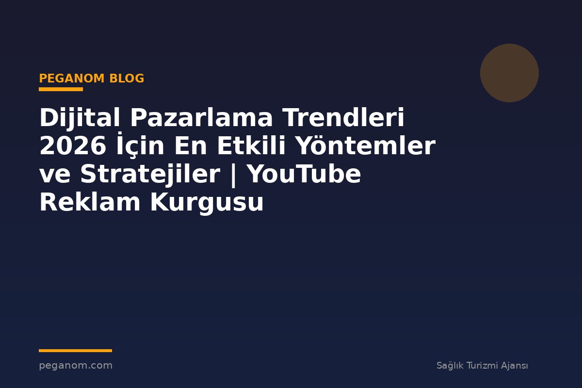 Dijital Pazarlama Trendleri 2026 İçin En Etkili Yöntemler ve Stratejiler | YouTube Reklam Kurgusu