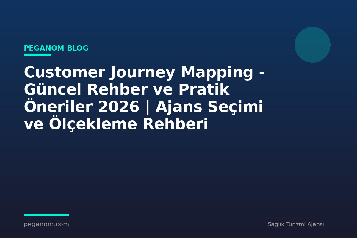 Customer Journey Mapping - Güncel Rehber ve Pratik Öneriler 2026 | Ajans Seçimi ve Ölçekleme Rehberi